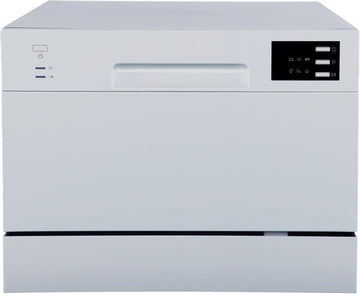SD-2225DS Countertop Dishwasher with Delay Start & LED, Silver, Silver