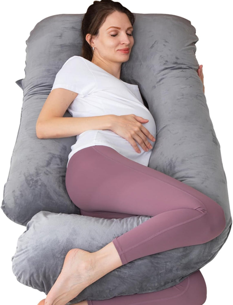 Pregnancy Pillow, U Shaped Full Body Pillow for Maternity Support, Sleeping Pillow with Cover for Pregnant Women