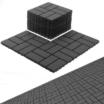 Interlocking Deck Tiles, Patio Deck Tiles, 12"x12", 44 Pack Deck Tiles Interlocking Outdoor All Weather, Plastic Patio