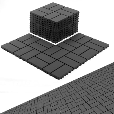 Interlocking Deck Tiles, Patio Deck Tiles, 12"x12", 44 Pack Deck Tiles Interlocking Outdoor All Weather, Plastic Patio