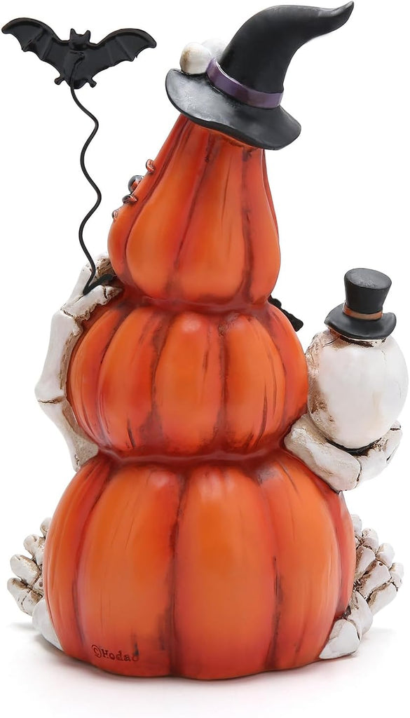 Halloween Pumpkin Decor with Light, Fall Pumpkin Ornaments Indoor