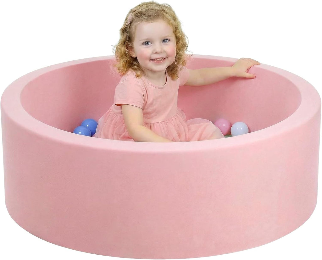 Foam Ball Pit, Ball Pit for Toddlers, Pink, NO Balls