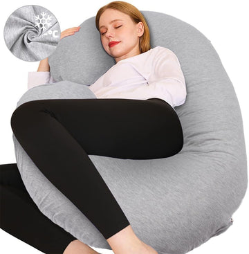Pregnancy Pillow, C Shaped Full Body Pillow Maternity Pillow for Women 55 inch, Pregnancy Pillows for Sleeping