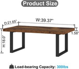 Rustic Coffee Table, Industrial Simple Wooden Living Room Table, Modern Minimalist Farmhouse Rectangle Center Table