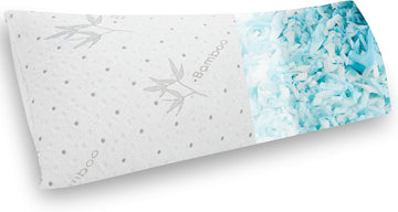 Body Pillow Shredded Memory Foam with Pillowcase for Adult | Adjustable Foam Pregnancy Long Full Bed Body Pillows for