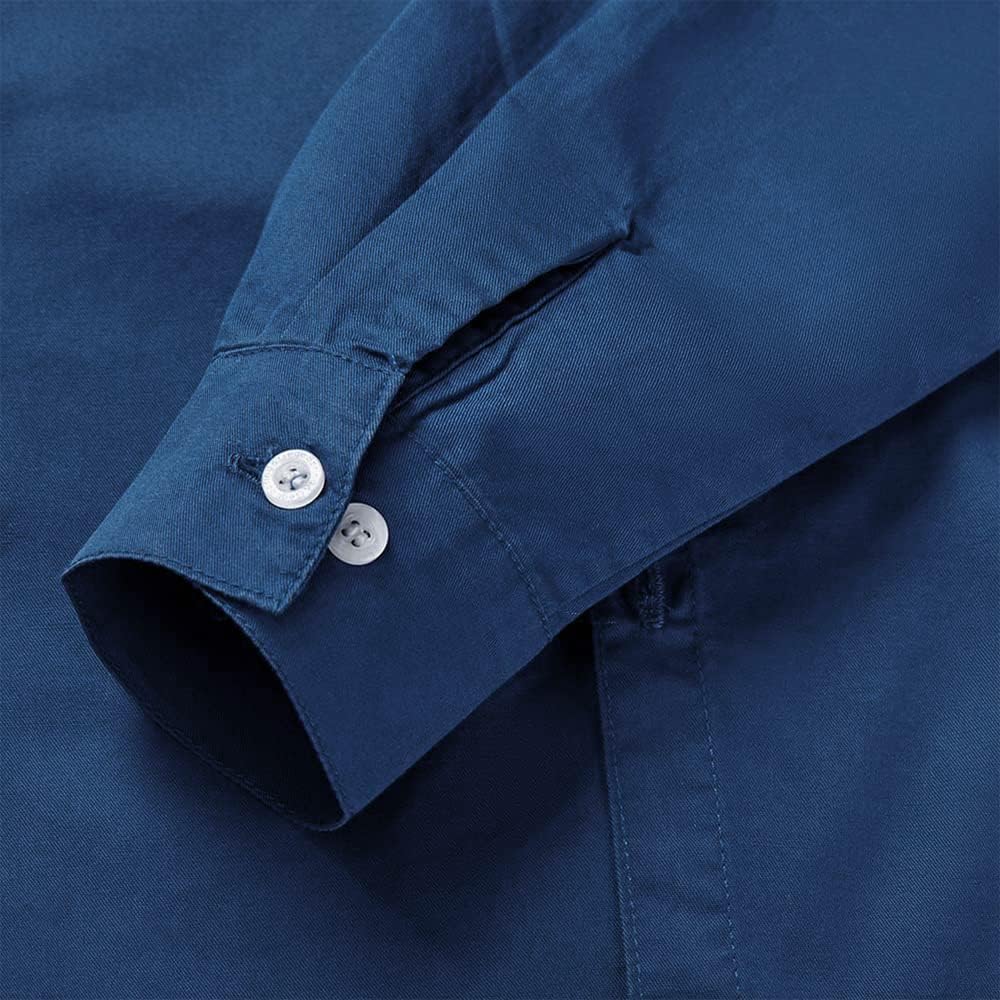 Boys Long Sleeve Uniform Woven Twill Button Down Shirt