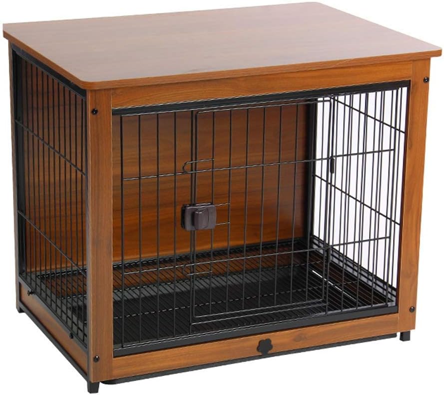 Crate Pet Cage with Crate Cover Pet Dog Cage Indoor Dog Fence Household Dog Bed Cat Rabbit Cage Pet Playpen (XLarge)