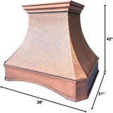 Copper Wall Mount Range Hood
