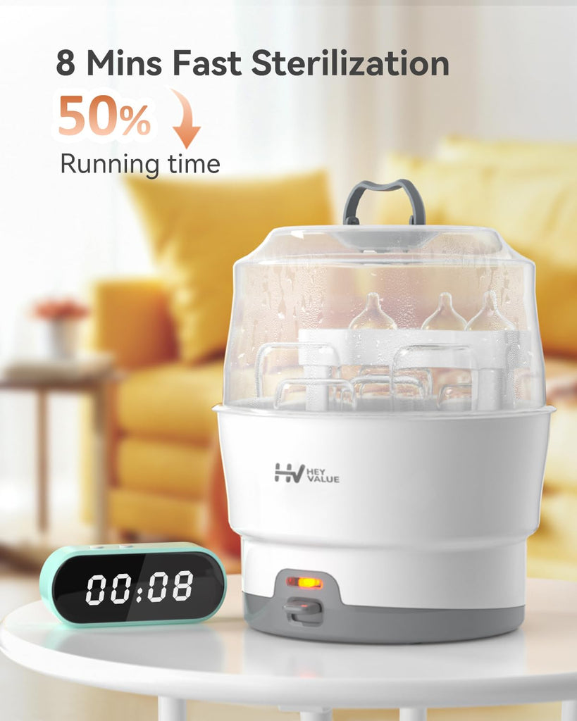 Smart-Steam Bottle Sterilizer for Baby Bottles & Breast Pump Parts