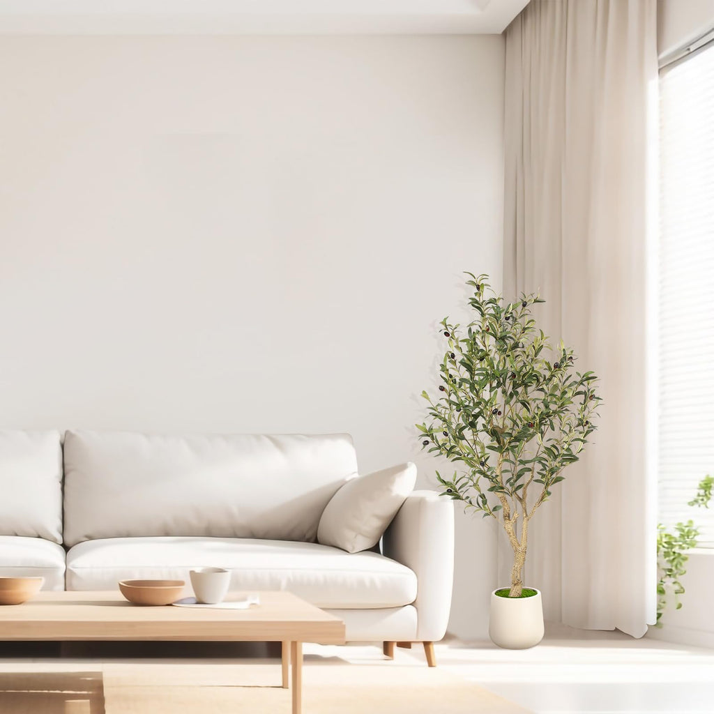 Faux Olive Tree 4ft with Realistic Appearance