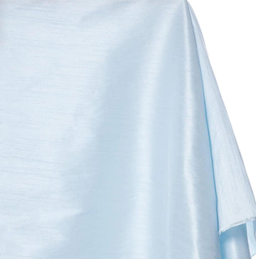 Imitation Raw Silk Shantung Dupioni Fabric, Baby Blue Color - 58" - Sold by The Yard - 100% Poly Dupioni Faux Silk