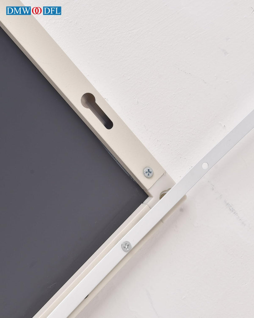 48x14 Over Door Full Length Mirror No Drill Hanging Silver White