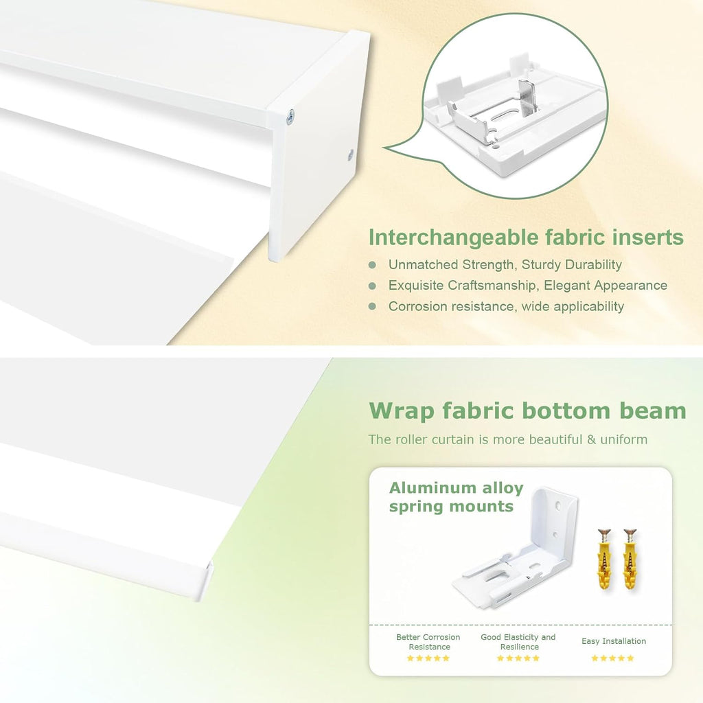 Motorized Blinds with Remote, 95% Blackout Smart Electric Zebra Shades, Built-in Rechargeable Tubular Motor Automatic