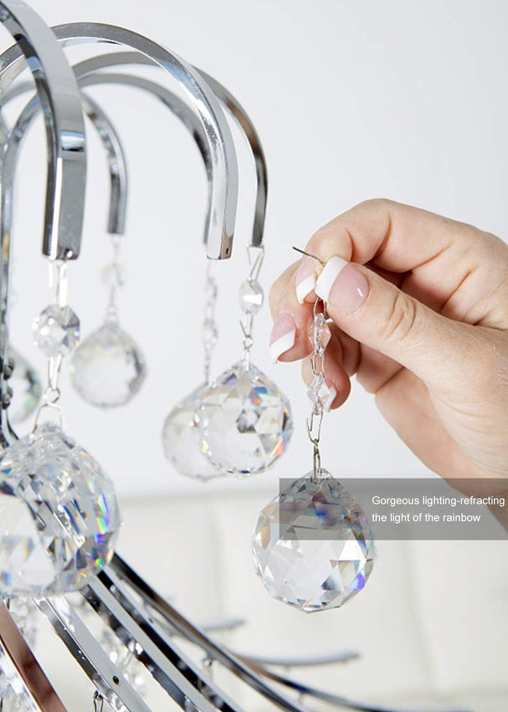 Crystal Sun Catcher, 20pcs 0.8"/20mm Crystal Suncatcher Prism for Windows Hanging