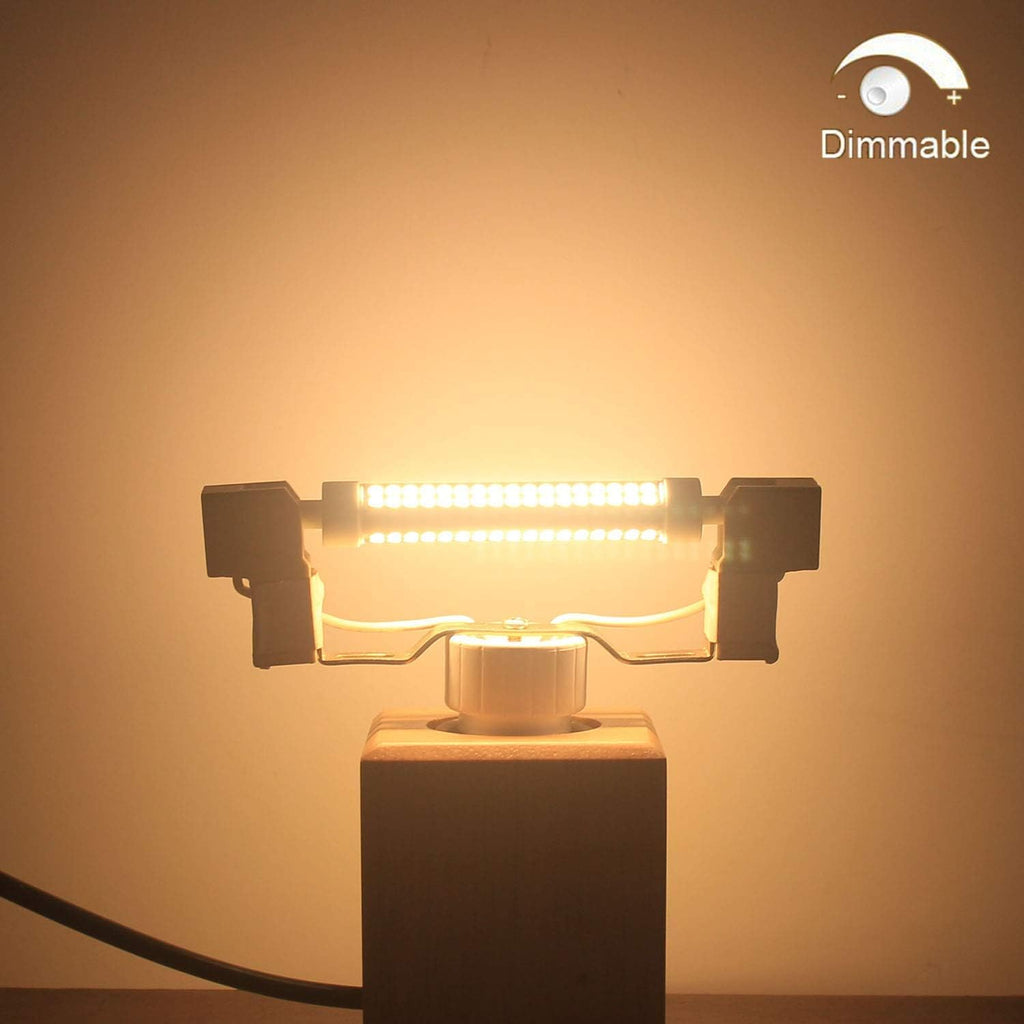 R7S LED Bulb 118mm Dimmable 10W Corn Light Bulbs 2 Pack 102 LEDs 2835 SMD R7S Base Double Ended Floodlight 80W