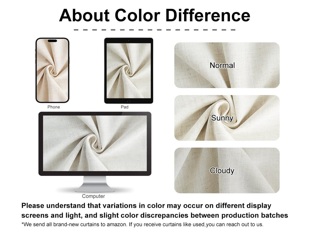 Natural Pinch Pleated Full Blackout Curtains Linen Blended Room Darkening Window Curtains 95 inch Bedroom Thermal