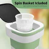 Portable Washing Machine, Mini 16L Foldable Laundry Machine with 3 Modes Deep Cleaning, Upgraded Small Collapsible