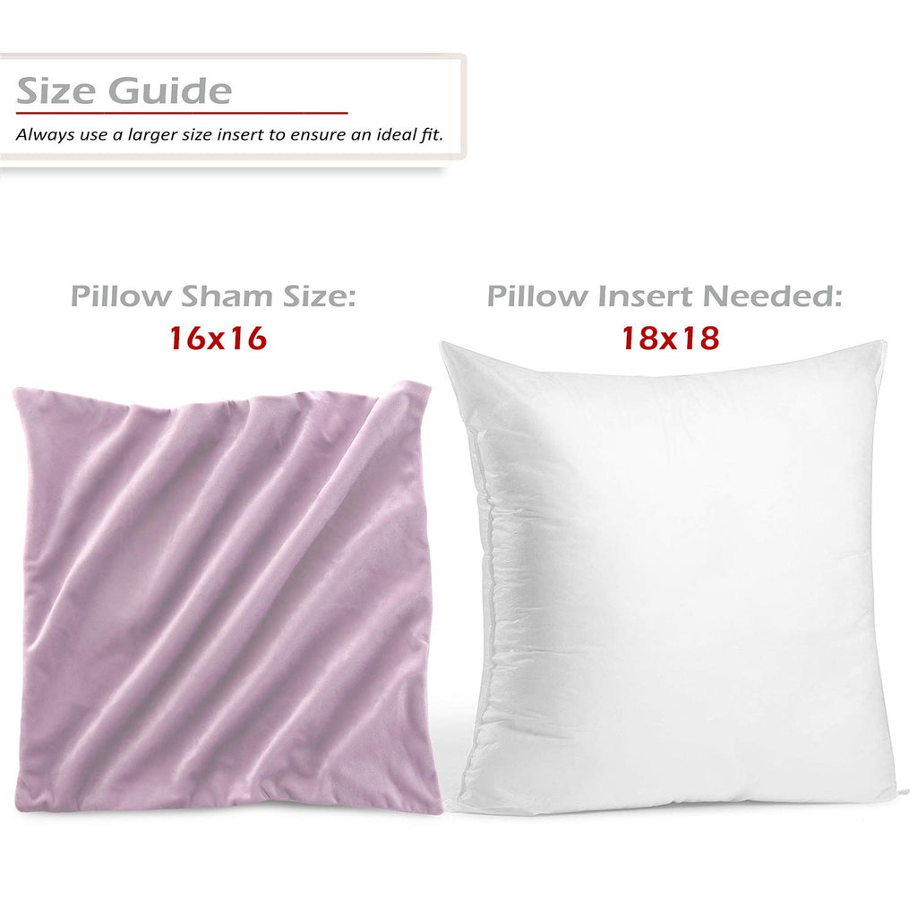 Throw Pillow Covers, Cozy Velvet Decorative Outdoor Pillow Covers 16 x 16 Inches, Soft Solid Cushion Covers for Sofa