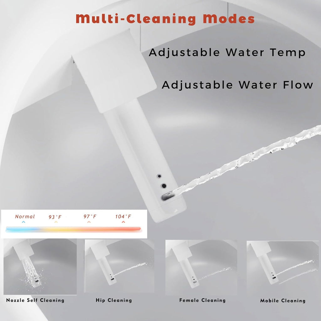 Modern Smart Toilet With Bidet, Auto Open Close, Heated Seat, Automatic Flush, Foam Shield, Warm Water And Dryer