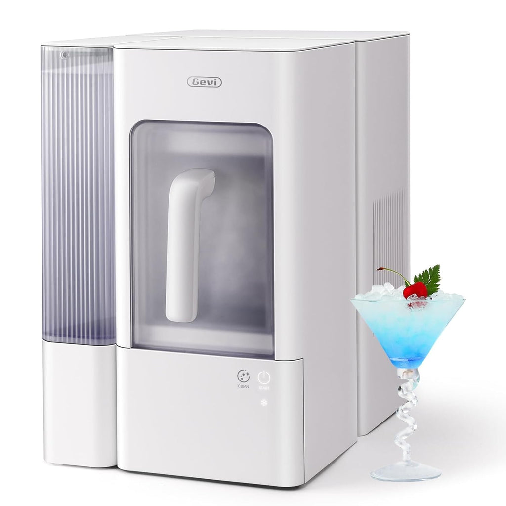 Adella Nugget Ice Maker 40lbs/Day,Countertop Pellet Ice Machine,Large Gallon Side Water Tank&Self-Cleaning,Pellet Ice