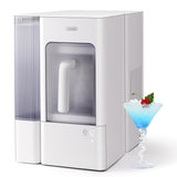 Adella Nugget Ice Maker 40lbs/Day,Countertop Pellet Ice Machine,Large Gallon Side Water Tank&Self-Cleaning,Pellet Ice