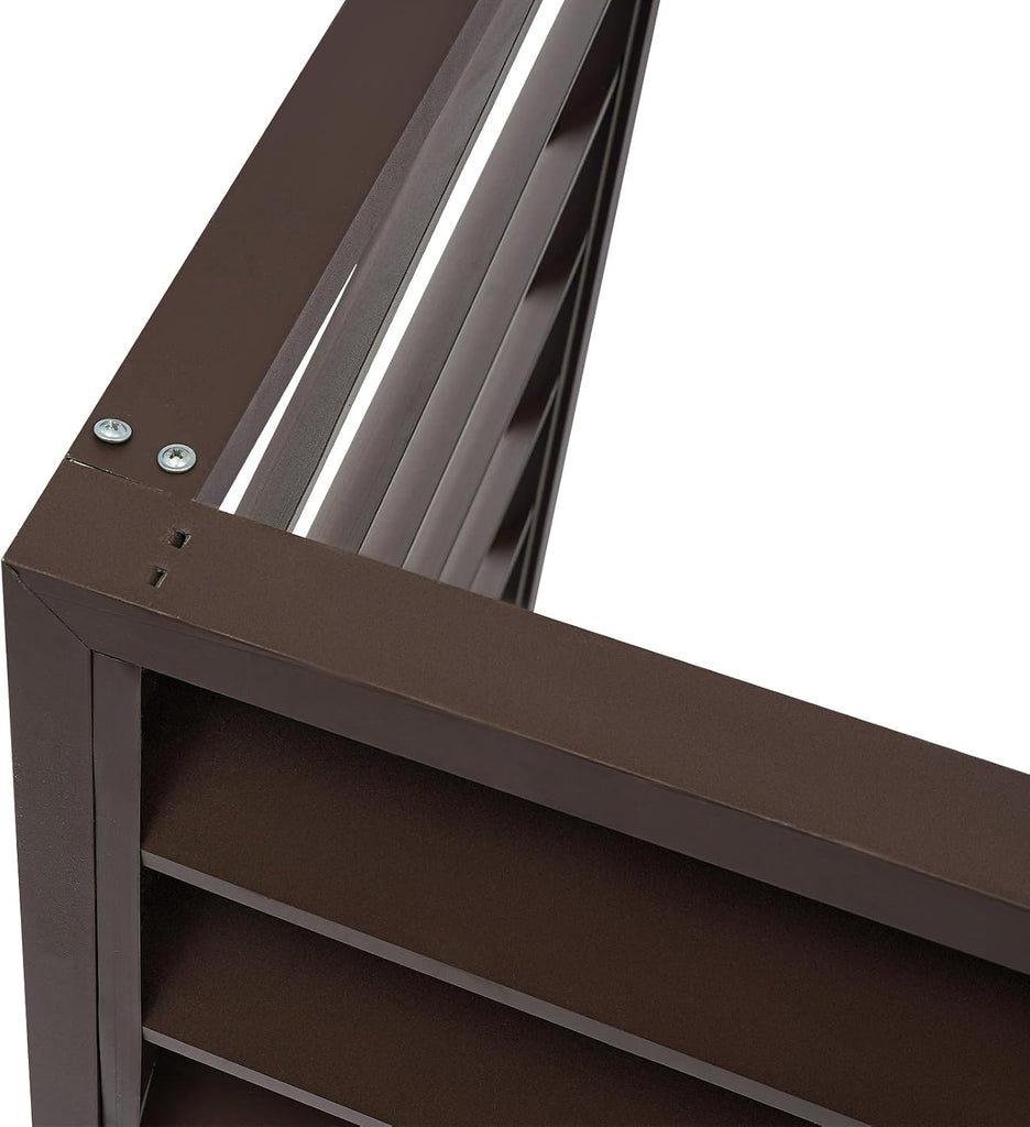 Air Conditioner Fence Aluminum Alloy Air Conditioner Protective Cover Modern Privacy Fence Screen Rectangular Privacy