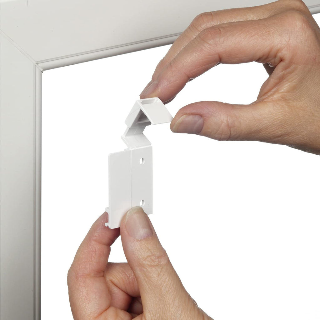 Decor Scandinavian Roller Blind, No Drilling Required, for Gluing or Clamping, Opaque, Translucent, White/Natural, 70