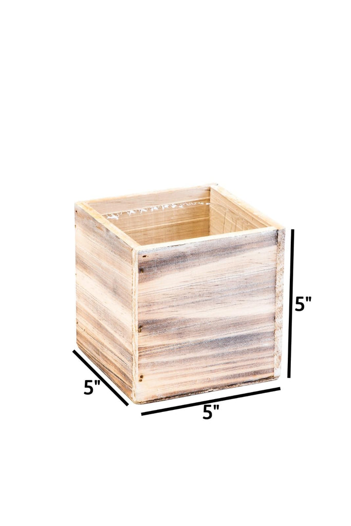 Wooden Planter Box, Rustic Whitewash with Plastic Liner l Garden Decor l Restaurant and Wedding Decorations l Wedding