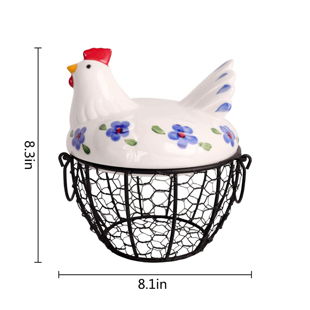 Farmhouse Style Egg Storage Basket/Decorative Kitchen Storage Baskets