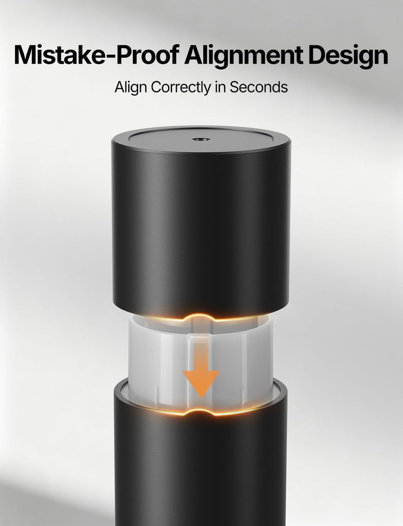 Waterless Essential Oil Diffuser with App Control, Black