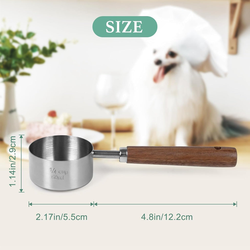 Pet Dog-Cat Airtight Food Storage-Container - 4.2Qt/4L jar with lid and 1/4Cup scoop | Holds 3-5 pounds of dry pet