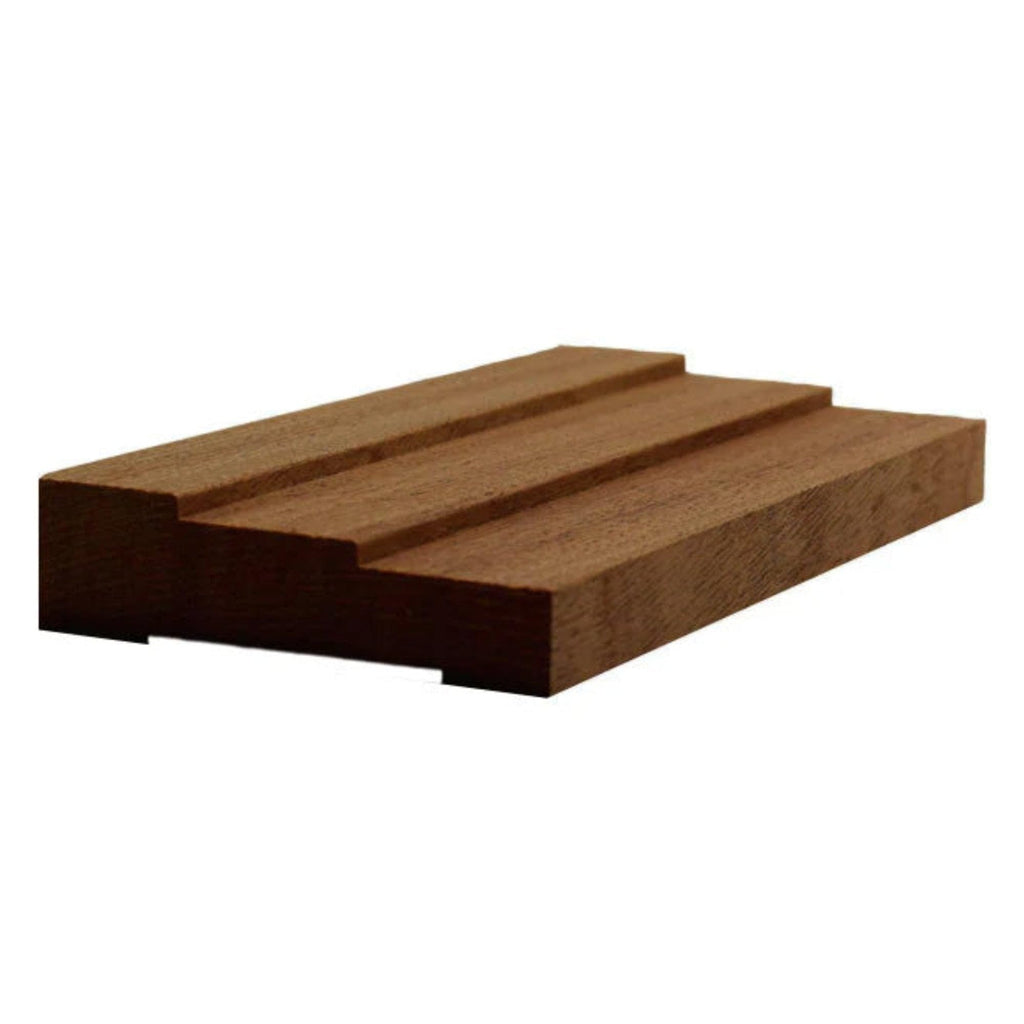 Contemporary 2-1/2" Wide x 3/4" Stepped Casing. Unfinished Trim, Cherry, 42"