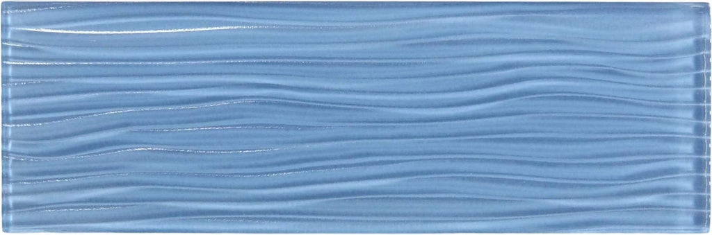 Oasis Tile Pacific Ocean Blue Wave | 4x12 Glossy Glass Subway Tile