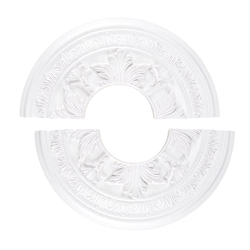 1Pack Split Lighting PU Ceiling Medallion Ceiling Cover Plate Ceilings Fan Medallion Home for Light Fixtures Ceilings