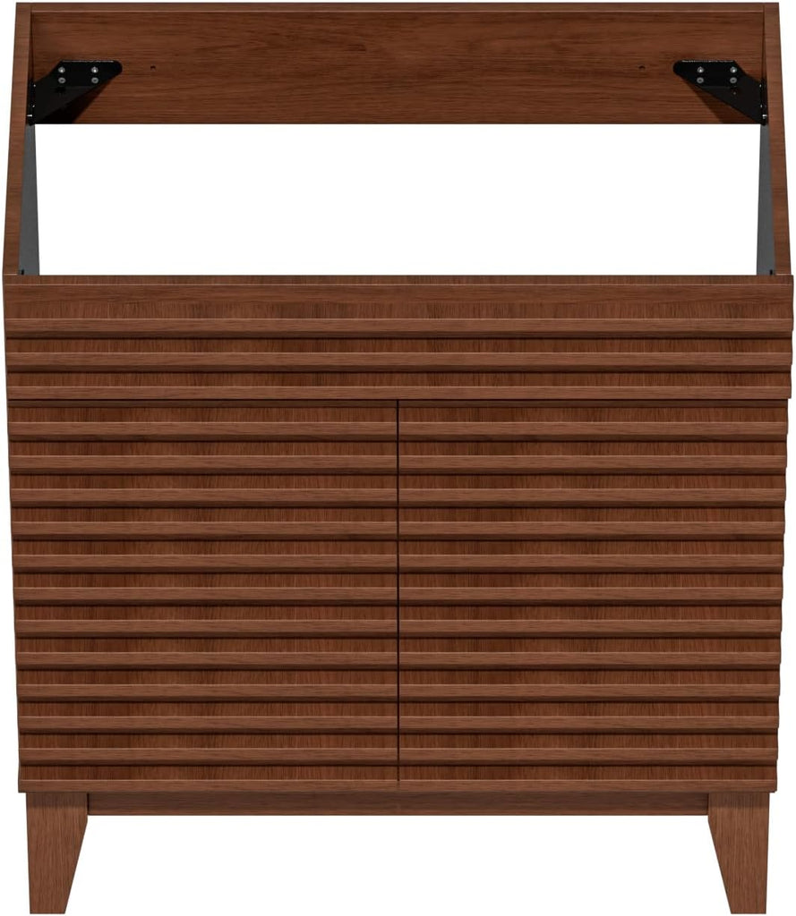 30" Bathroom Vanity, Mid-Century Freestanding Bathroom Vanity Cabinet with Storage