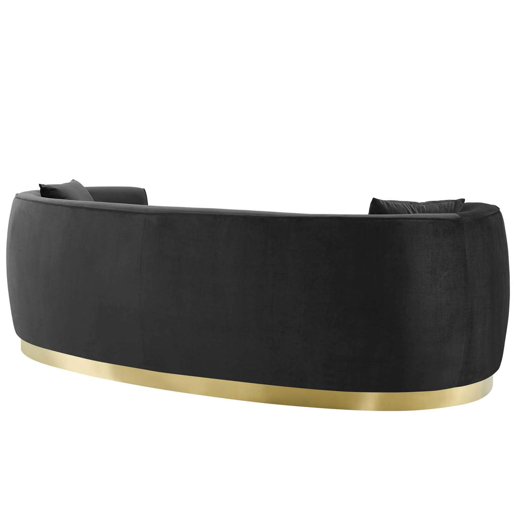 Resolute Curved Performance Velvet, Black