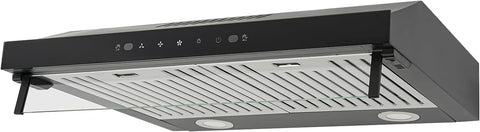 24 Inch Under Cabinet Range Hood 900 CFM 3 Speed Gesture Control, LED Lights Ductless