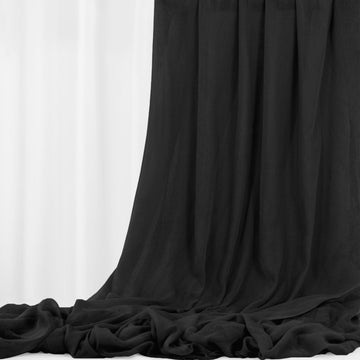 Black Wedding Gauze Cheesecloth Fabric, 10 Yard Cheesecloth Arch Draping Ceiling Drape Table Runner Fabric, DIY