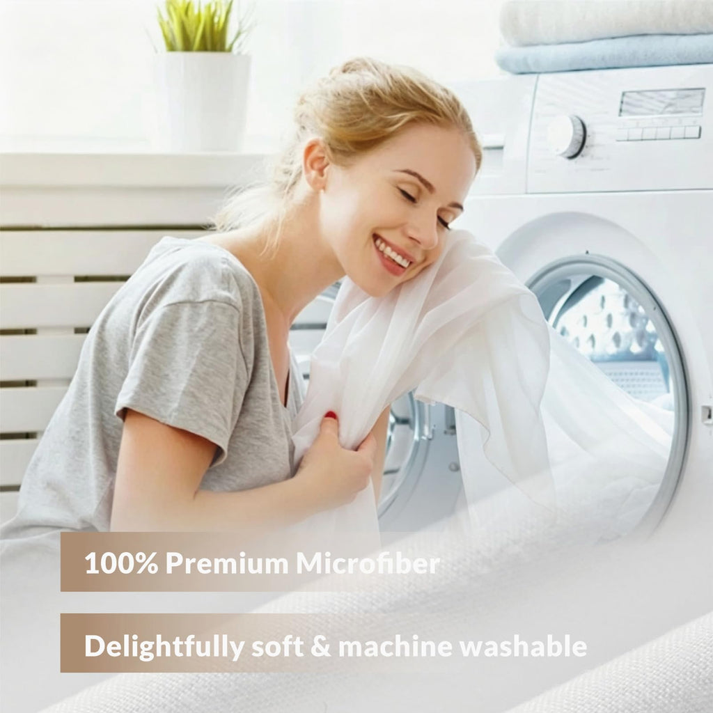 Stall Fabric Shower Curtain Liner with Large Magnets, Extra Long 54 x 84 inches Soft Cloth & Hotel Quality Shower