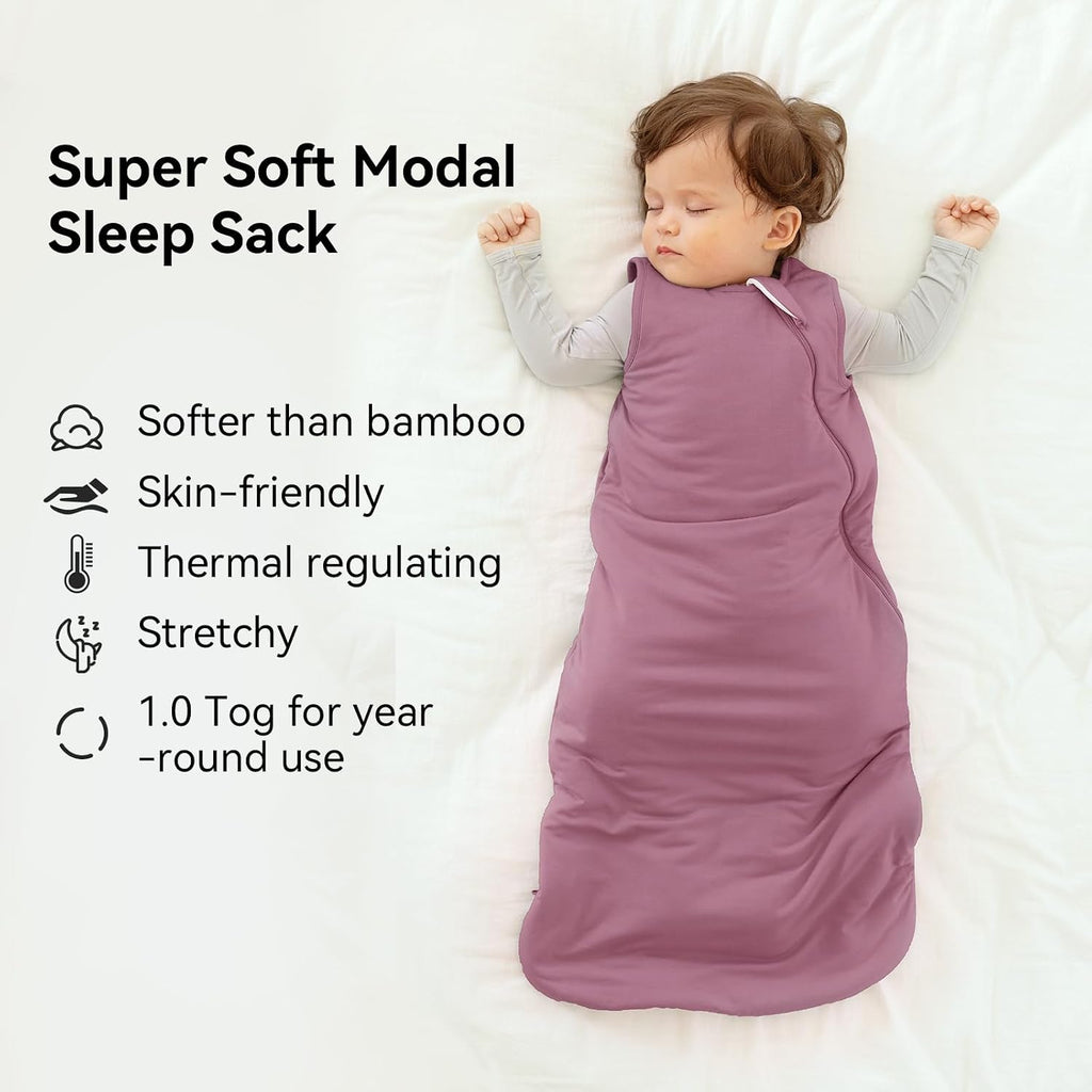 Modal Sleep Sack 1.0 Tog Soft Baby Sleeping Bags