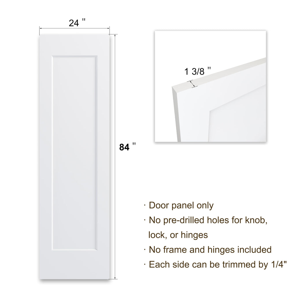 24x84 in 1-Panel White Primed Interior Door Panel