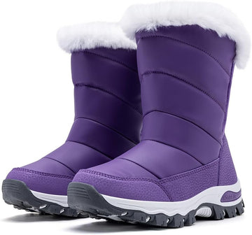 Girls Winter Snow Boots Water Resistant