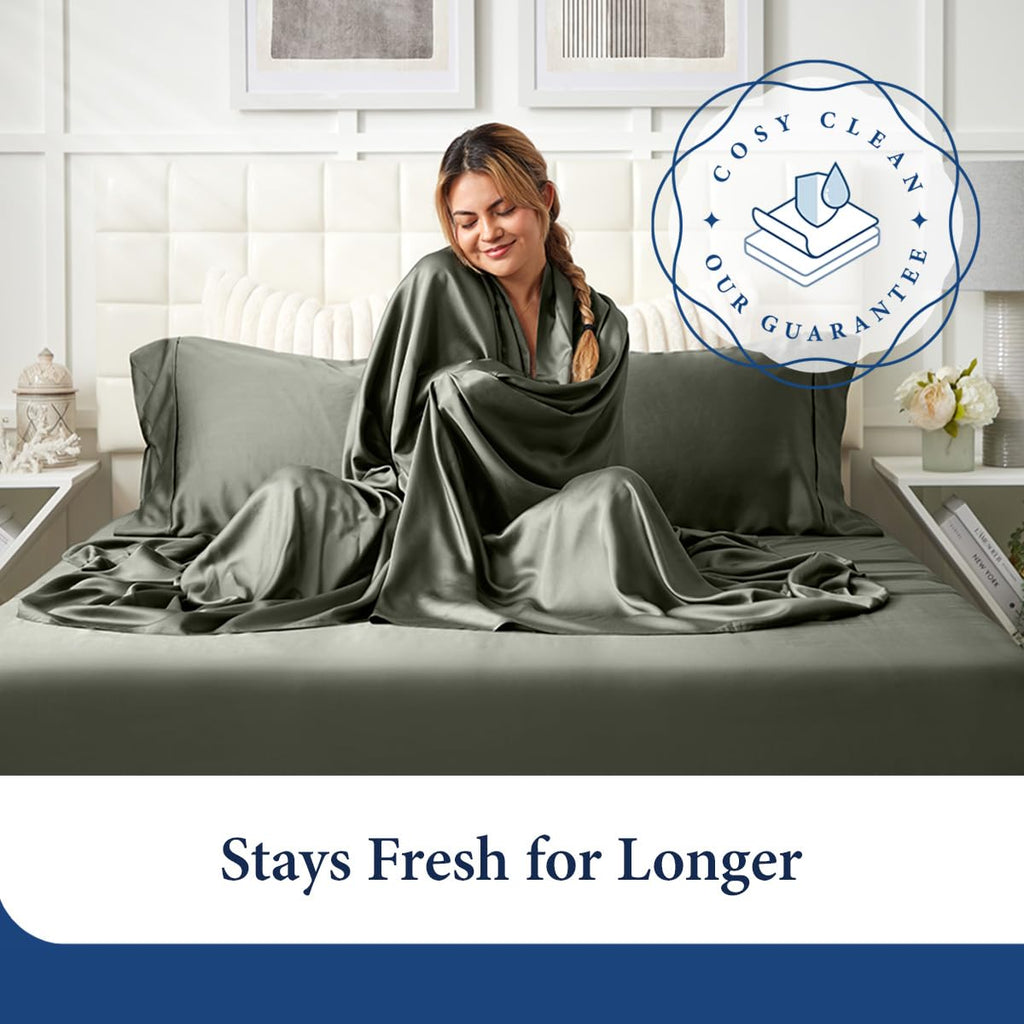 100% Rayon Derived from Bamboo Pillowcase Set