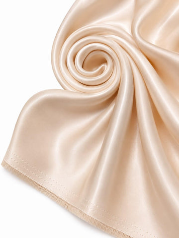 Designz Premium Bridal Wedding Satin Charmeuse Fabric 60 inch Wide Sold by The Yard (Champagne)