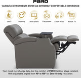 Home Theater Seating Top Grain Leather Loveseat Power Recliner Reclining Chair Zero Gravity Sofa Electric Gaming
