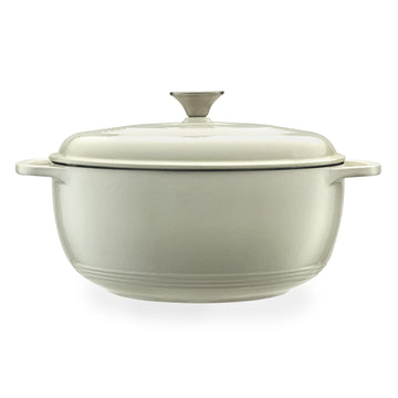 Enameled Cast Iron Round Dutch Oven, 6 qt., White