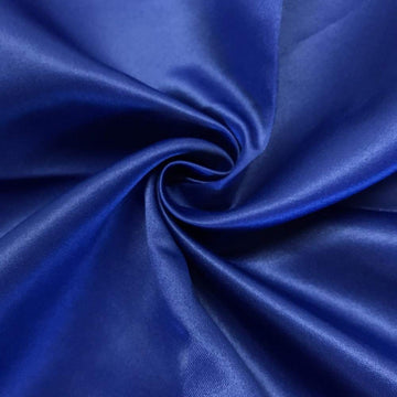 Matte Satin (Peau de Soie) Duchess Satin Fabric Bridesmaid Dress 58/60" Wide Sold BTY Many Colors (5 Yard, Royal Blue)