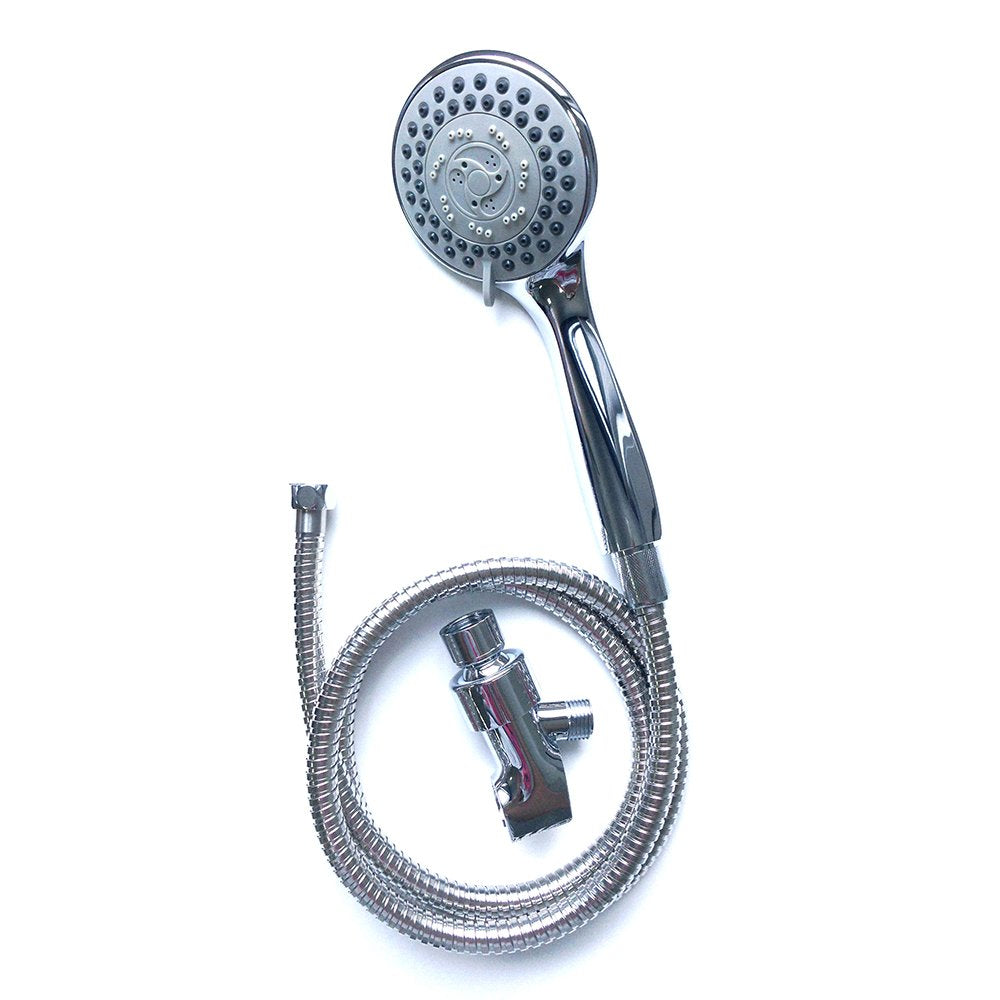 Head - Handheld Rainfall High Pressure and Flow with Removable Water Restrictor - Powerful/Detachable Hand Held