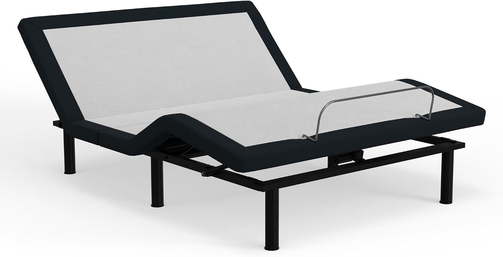 E4 Queen Adjustable Bed Base Frame with Zero Gravity, Massage Motors, Anti-Snore, USB Charging, Nightlight, Wireless