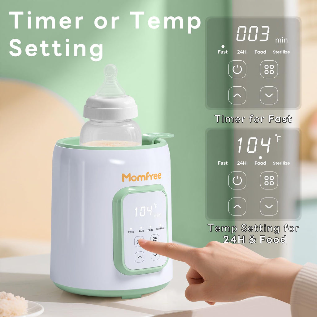 Bottle Warmer, 8-in-1 Fast Baby Bottle Warmer for Breastmilk and Formula,Milk Warmer with Accurate Temperature